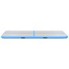 vidaXL oppustelig gymnastikm&aring;tte med pumpe 500 x 100 x 10 cm PVC bl&aring;