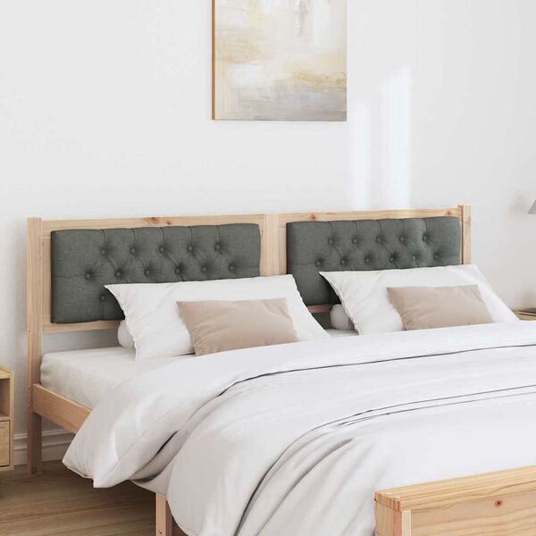 vidaXL Hovedg&aelig;rde Andet brun og m&oslash;rkegr&aring; 180 cm Massivt fyrretr&aelig;