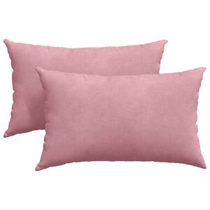 vidaXL Sofapuder 2 pcs Lyser&oslash;d 50 x 30 cm Velourstof