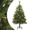 vidaXL kunstigt juletr&aelig; med grankogler 120 cm h&aelig;ngslet