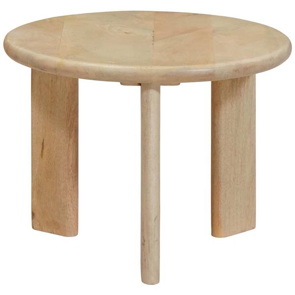 vidaXL Nesting Kaffeborde 2 pcs Sort Massivt mangotr&aelig;