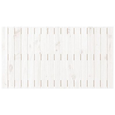 vidaXL sengegavl 108x3x60 cm massivt fyrretræ hvid