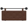 vidaXL H&aelig;ngende Hovedgavl V&aelig;gmonteret Brun 100 cm Faux l&aelig;der