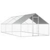 vidaXL udend&oslash;rs h&oslash;nsebur 2,75x6x1,92 m galvaniseret st&aring;l