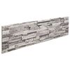 vidaXL V&aelig;gpaneler 10 stk. 100 x 25 cm Lysegr&aring; EPS Skum