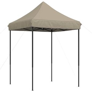 vidaXL Party Tent 200 x 200 x 306 cm Gr&aring;brun Oxford stof