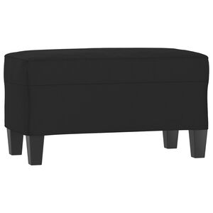 vidaXL b&aelig;nk 70x35x41 cm mikrofiberstof sort