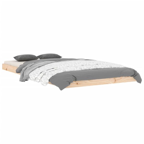 vidaXL sengeramme 100x200 cm massivt fyrretræ