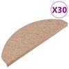 vidaXL selvkl&aelig;bende trappem&aring;tter 30 stk. 65x22,5x3,5 cm beige