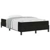 vidaXL Box spring seng med madras Sort 120 x 220 cm Stof