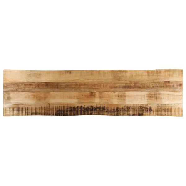 vidaXL bordplade 160x40x3,8 cm naturlig kant massivt ru mangotr&aelig;