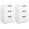 vidaXL sengeborde 2 stk. 40x36x65 cm hvid