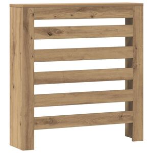 vidaXL Radiatorcover Egetr&aelig;sfarvet 78 x 20 x 82 cm Konstrueret tr&aelig;
