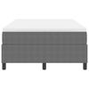 vidaXL Box spring seng Lys Grå og Hvid 120 x 200 cm Velourstof