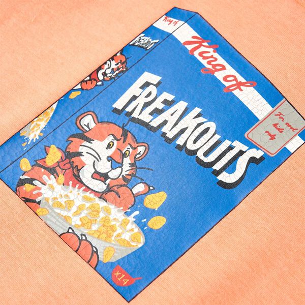 Kortærmet T-shirt til børn str. 92 neon-orange