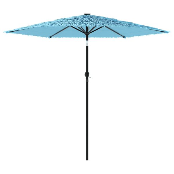 vidaXL parasol med stålstang 223x223x213 cm blå