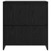 vidaXL Sideboard Sort eg 70 x 41 x 75 cm Konstrueret tr&aelig;