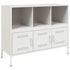 vidaXL skab 100,5x39x79 cm st&aring;l hvid