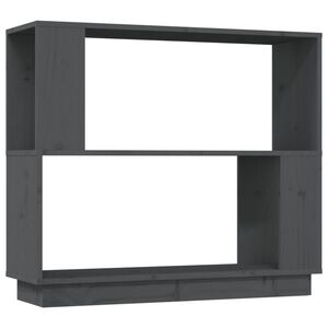 vidaXL bogreol/rumdeler 80x25x70 cm massivt fyrretr&aelig; gr&aring;