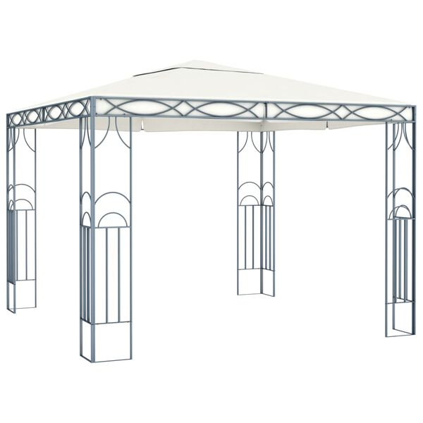 vidaXL pavillon 300 x 300 cm cremefarvet