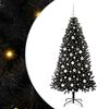 vidaXL Juletr&aelig; Sort 180 cm PVC