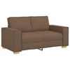 vidaXL Sofa 3 pcs Brun 220 x 80 x 84 cm Linned-blandet stof