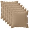 vidaXL Pudebetr&aelig;k 6 stk. HOUTEN Gr&aring;brun 80 x 80 cm Polyester