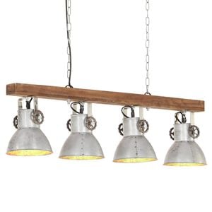 vidaXL industriel loftlampe E27 mangotr&aelig; s&oslash;lvfarvet
