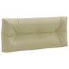 vidaXL Palle rygpude VIANEN 100% polyester Lys gr&oslash;n 120 x 50 x 12 cm