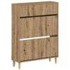 vidaXL Sko skab DELFT 78 x 24 x 103 cm Konstrueret tr&aelig; Artisan-eg