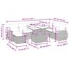 vidaXL sofas&aelig;t til haven 9 dele med hynder polyrattan beige