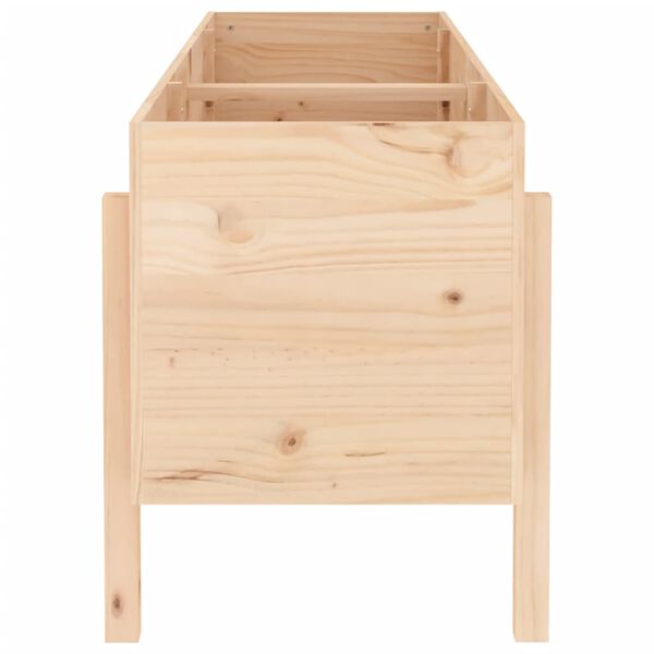 vidaXL højbed 160x50x57 cm massivt fyrretræ