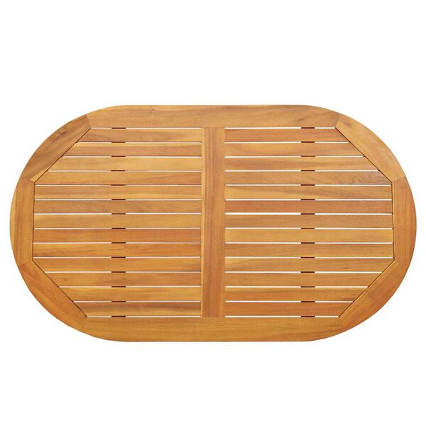 vidaXL Bordplade Olie Naturlig 120 x 70 x 2 cm Massivt Akacietr&aelig;