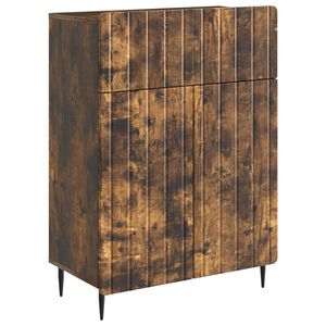 vidaXL Sideboard med skuffe R&oslash;get eg 66 x 34,5 x 92 cm Konstrueret tr&aelig;