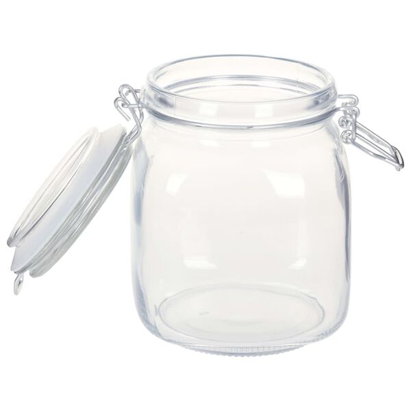 vidaXL glaskrukker med l&aring;s 12 stk. 1 l