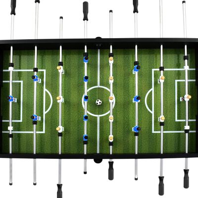 vidaXL fodboldbord 60 kg 140 x 74,5 x 87,5 cm stål sort