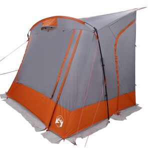 vidaXL Bagklapstelt Gr&aring; og orange 285 x 255 x 245 cm taft Vandt&aelig;t