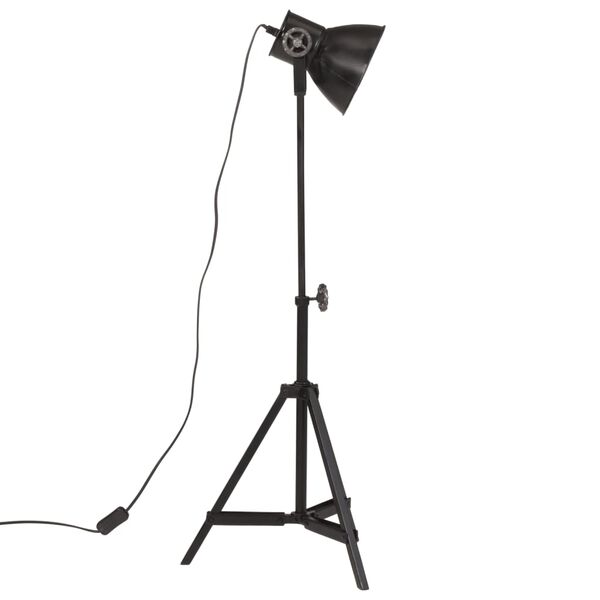 vidaXL gulvlampe 35x35x65/95 cm 25 W E27 sort