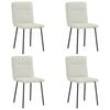 vidaXL spisebordsstole 4 stk. velour cremefarvet