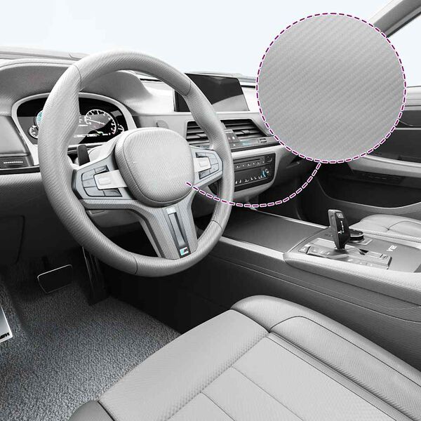 vidaXL bilfolie 100x150 cm 4D s&oslash;lvfarvet