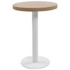 vidaXL bistrobord 60 cm MDF lysebrun