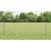 vidaXL Hegnspæl Sølv 100 x 0,5 m (19 x 19 mm net) Stål