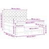 vidaXL Box spring seng med madras M&oslash;rkegr&aring; 180 x 200 cm Fl&oslash;jl