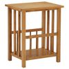 vidaXL magasinstativ 45x35x55 cm massivt egetr&aelig;