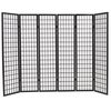 vidaXL foldbar 6-panels rumdeler japansk stil 240 x 170 cm sort