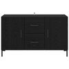 vidaXL Sideboard med skuffe Sort eg 100 x 36 x 60 cm Konstrueret tr&aelig;