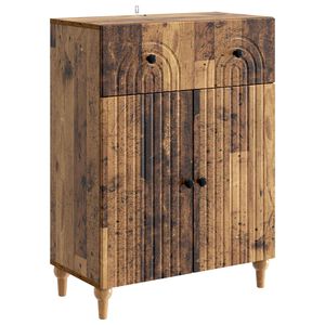 vidaXL Sideboard Gammelt tr&aelig; 66 x 34,5 x 90 cm Konstrueret tr&aelig;