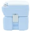 vidaXL Camping toilet Blå 41.5 x 36.5 x 42 cm Højdensitet polyethylen