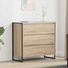 vidaXL Sideboard med skuffe Sonoma 79 x 36 x 75.5 cm Konstrueret tr&aelig;