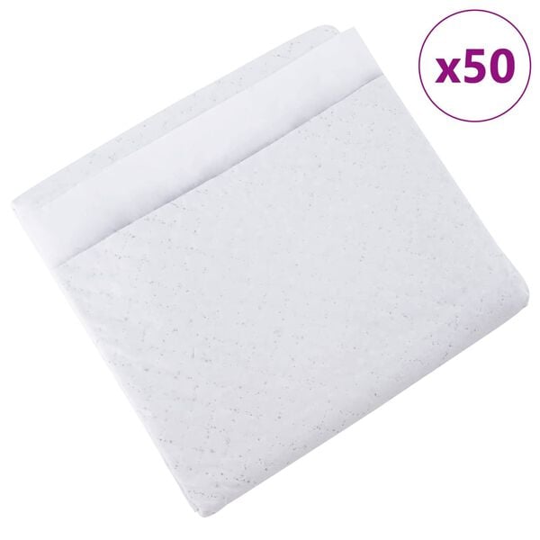 vidaXL Kæledyr Træningspad Ensfarvet 50 pcs 60 x 45 cm